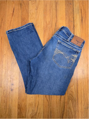 Wrangler 20X Straight Leg Jeans Mens Blue Size 34x30